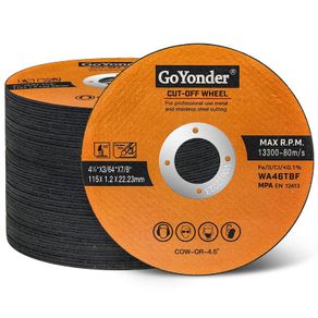 75 x 1 mm Ultra Thin Stainless Steel Cutting Discs for Angle Grinder, 3" Cutting Blades for Metal, Stainless Steel 50 Packs