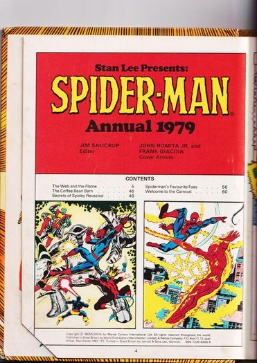 Spider-man Annual 1979 Marvel Uk Hard Back Book