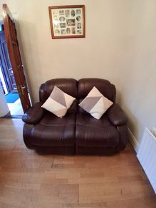 Two seater sofa and single seat