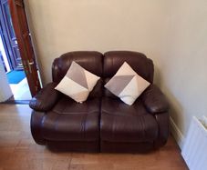 Two seater sofa and single seat