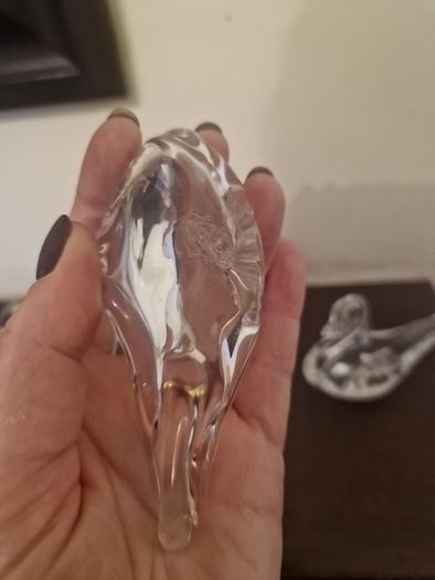 glass swans