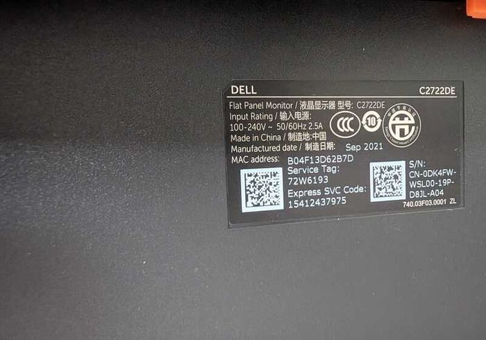 Dell C2722DE 27 QHD USB C Monitor with Webcam Unused