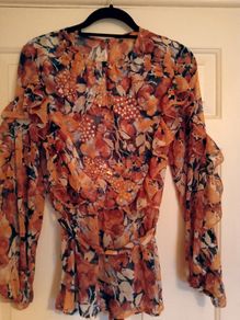 Romantic floral blouse