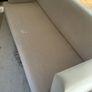 Large 7 foot cream linen sofa Image 8