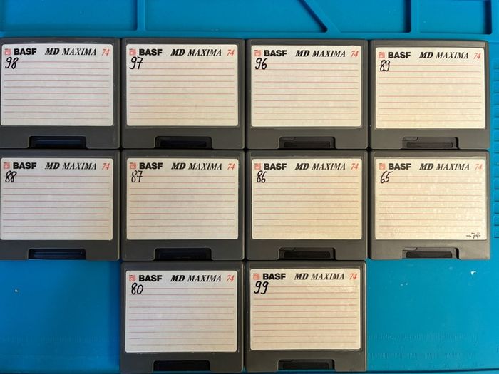 10 X Minidisc Basf Md Maxima 74
