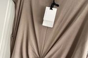 The Edit taupe dress with a knotted front detail Medium - suit size 10 or 12