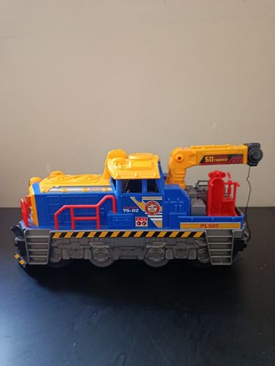 Dickie Toys Light and Sound Cargo Train with Crane