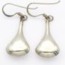 Vintage 925 Sterling Silver Teardrop Earrings Image 3