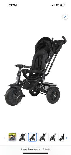 QPlay Premium 6-in-1 Trike Black