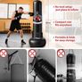 Punching Bag for Adults 180CM, Free Standing Inflatable Boxing Bag with Boxing Gloves and Air Pump, Women Men Stand Kickboxing Bags for Training MMA Muay Fitness Thai Home Gym Beginners Image 4