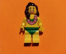 Lego Series 3 minifigure Hula Dancer col033