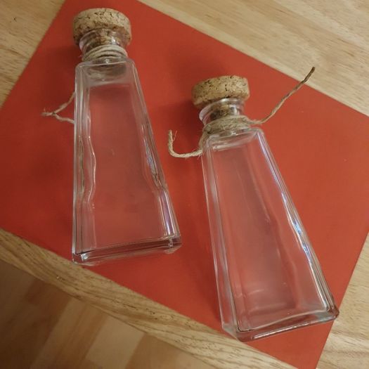 Bottles/Two Pyramid Shape Bottles