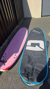 7ft6 surfboard & Bag