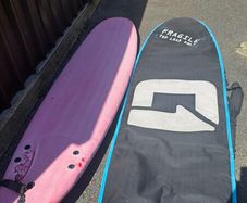 7ft6 surfboard & Bag
