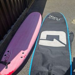 7ft6 surfboard & Bag