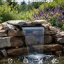 8" Pond Waterfall Spillway Filter Kit, 304 Stainless Steel Water Blade Weir with 7-Colour LED Lights & Remote, Quiet Pump, 9.84ft Hose for Garden Pond Water Feature Image 9