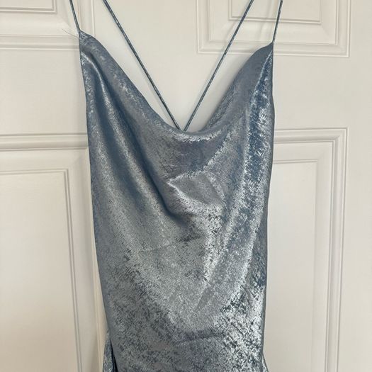 Zara metallic mini dress S