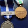 Pair of UN /Euro Medals. Issued to Irish soldiers.Full size. Image 3
