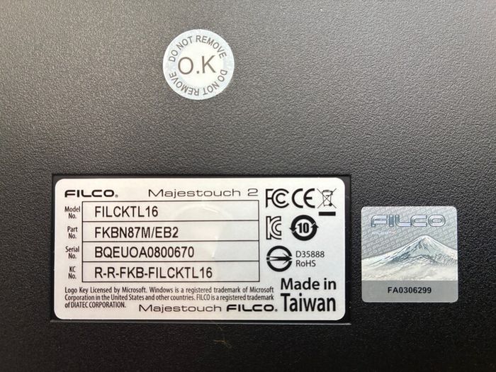 Filco mechanical keyboard