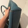 Coach Turqouise Leather Tote Image 3