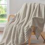 Fluffy Fleece Twin Blanket - Beige Couch Throw Soft Cosy Warm Blankets for Double Bed, Gifts for Women Image 5