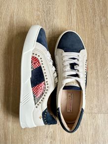 Bourbon leather sneakers, uk6/39