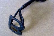 Very small blacksmith made "B" branding iron