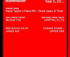 2 Katie Taylor Tickets