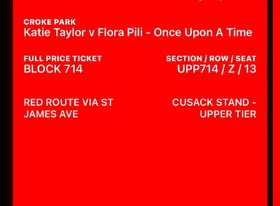 2 Katie Taylor Tickets