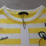 Summer Cotton Jumper - German brand Oui - Yellow White - UK 12- BNWT RRP 150 Image 9