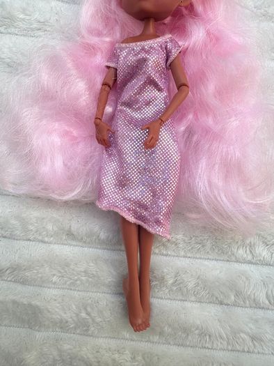 Hairdorables Hairmazing Prom Perfect Fashion Doll WIllow Just Play Pink Hair Used Please see photos