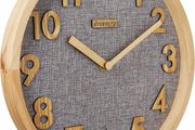 12 inches Wall Clock Kitchen Clock Silent Non-Ticking Quartz 3D Wood Numbers Display (MULTIPLE COLOURS)