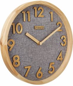12 inches Wall Clock Kitchen Clock Silent Non-Ticking Quartz 3D Wood Numbers Display (MULTIPLE COLOURS)