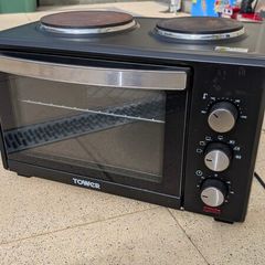 Tower T14013 28L Mini Oven with Dual Hotplates