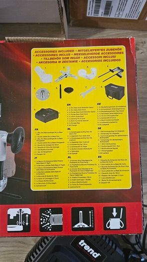 Trend T18S/R14K2 18V 1/4" Brushless Router Kit (2x4Ah batteries & fast charger)