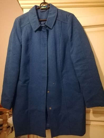 Benetton blue COAT UK 10-12