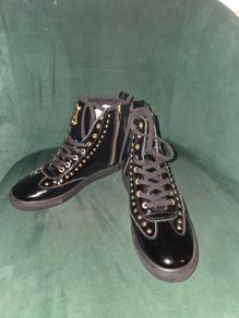John Galliano high top trainer size uk 3.5