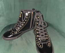 John Galliano high top trainer size uk 3.5