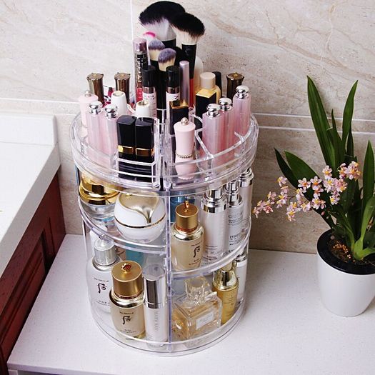 Luxury Spinning Costemic Storage Organizer