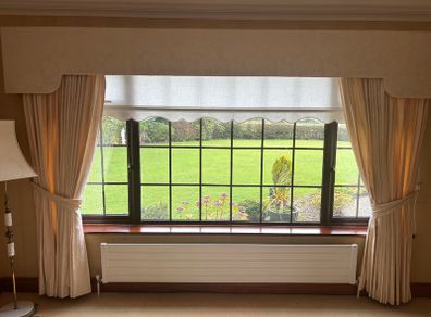Floor Length Curtains and Pelmet