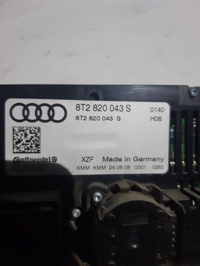 Audi A4 B8 A5 8t 2008-2012 Ac A/c Heater Climate Control Switch Panel 8t2820043s