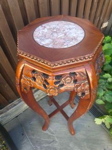 antique lamp table