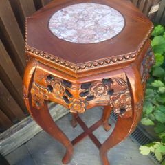 antique lamp table