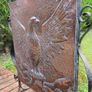 Arts & Crafts hammered copper fire screen with wrought iron frame Image 6