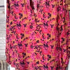 Retro Print Blouse