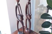Mother and Baby  Abstract wood figurine/Carving Decorations home house present gift kid Postage Available