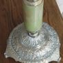 Vintage 1940s - 60s Gold Guilded Onyx Ashtray Stand Image 6