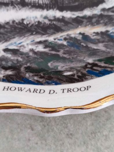 Fenton china England porcelain plate-dish,Howard D.Troop