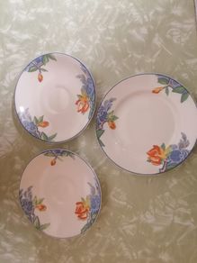 3 Vintage Corona Ware/ Side plate & 2 Saucers