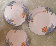 3 Vintage Corona Ware/ Side plate & 2 Saucers